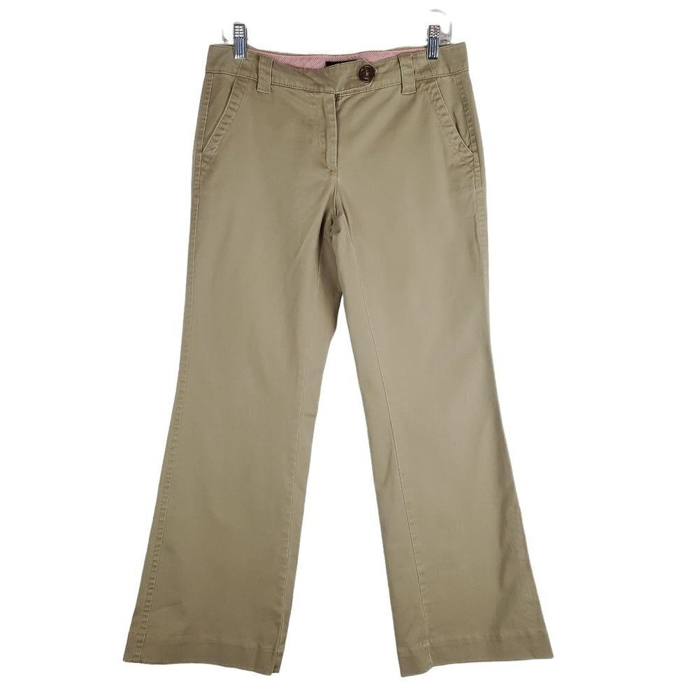 TOMMY Hilfiger 4 Lowrise Wide Leg Khaki Trousers‎ Pants 90s Y2K